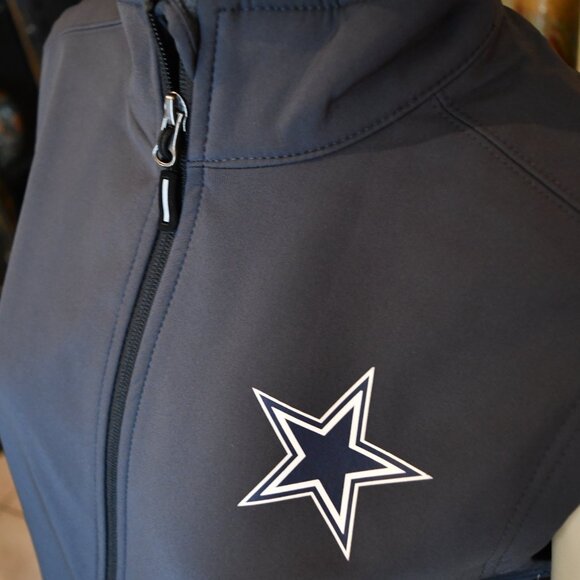 Dallas Cowboys Women's Dark Gray Full Zip Vest Sizes XS-3XL NWT - Picture 5 of 9